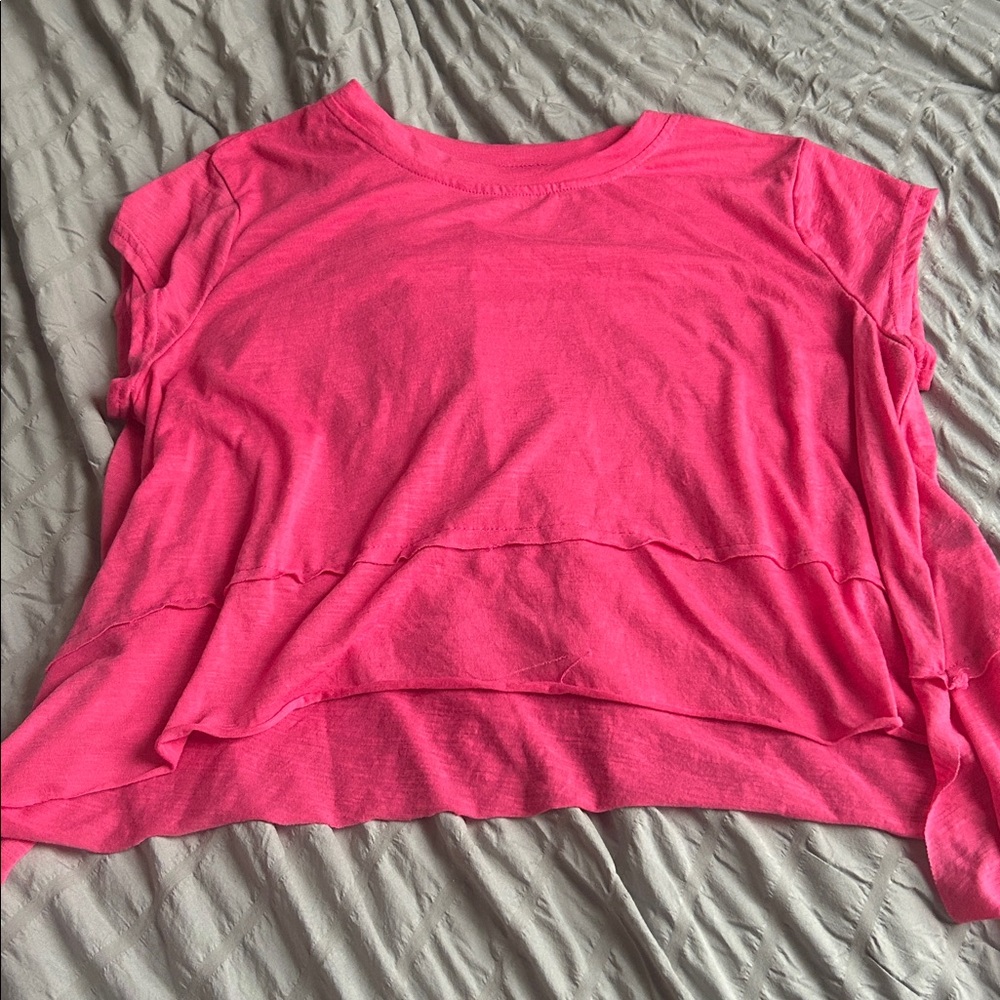 SHEIN Hot Pink Casual Top